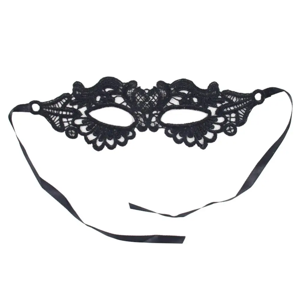 Cosplay Prop Kit - Schwarze sexy Frauen hohle Spitze Maskerade