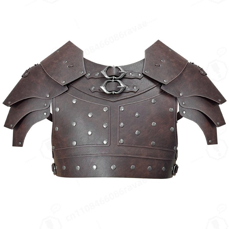 Prop For Cosplay - Mittelalterliche Nieten-Schulter- und Brustpanzerung Wikinger-Geschirr Halloween