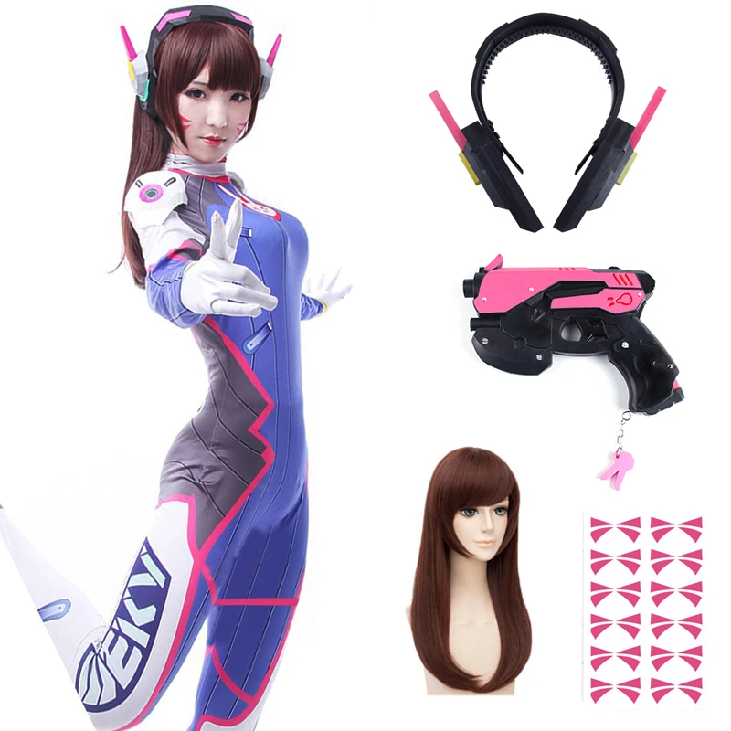 Dva Cosplay Prop - Anime Frau Overall Strumpfhosen Dva Cosplay
