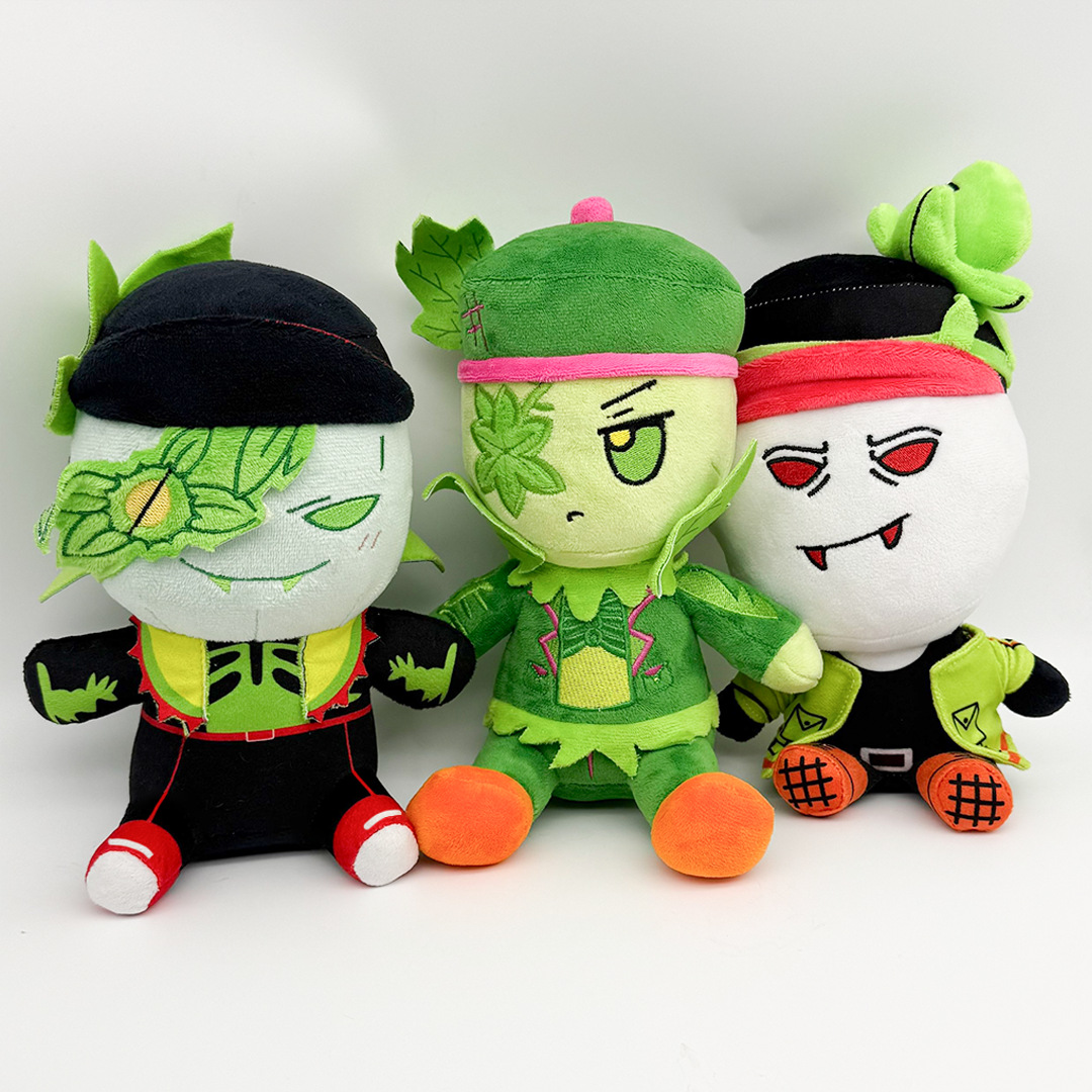 Cosplay Plushie Prop - Lustiges Spiel, grüne Rettiche, Plüschtiere, Griefer,