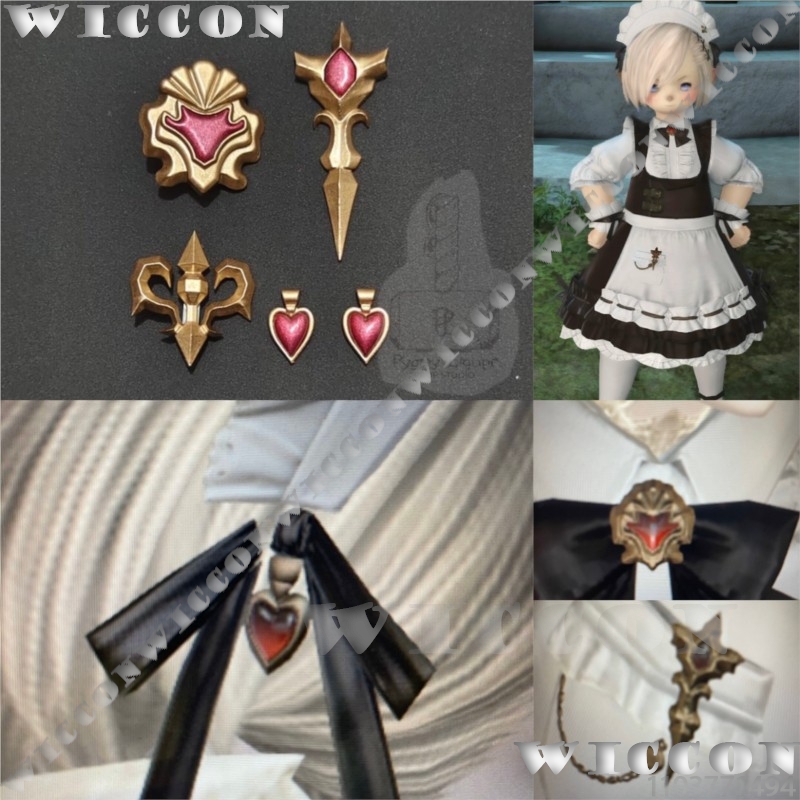 Cosplay Prop 3D Print - Klassisches Dienstmädchen-Uniform-Zubehör-Set für Game FF XIV