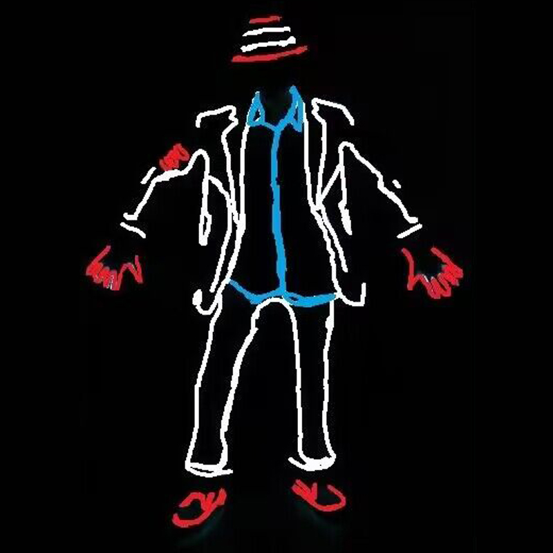 Led El Wire - EL Wire Glowing Jazz Dance Kostüme