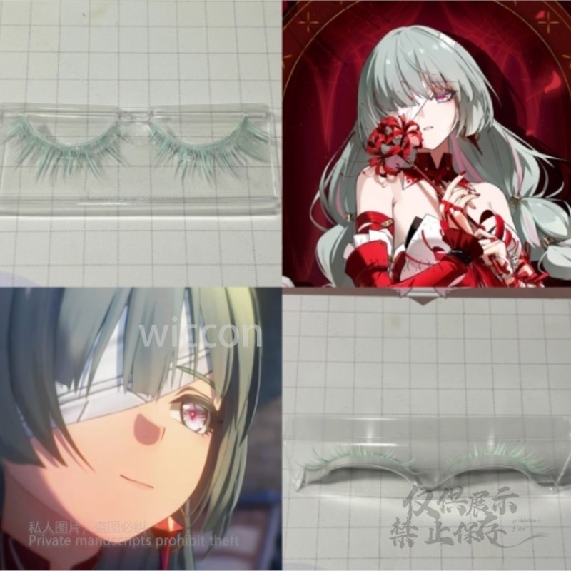 Prop For Cosplay - Anime Phrolova Cosplay Perücke Grün Rosa