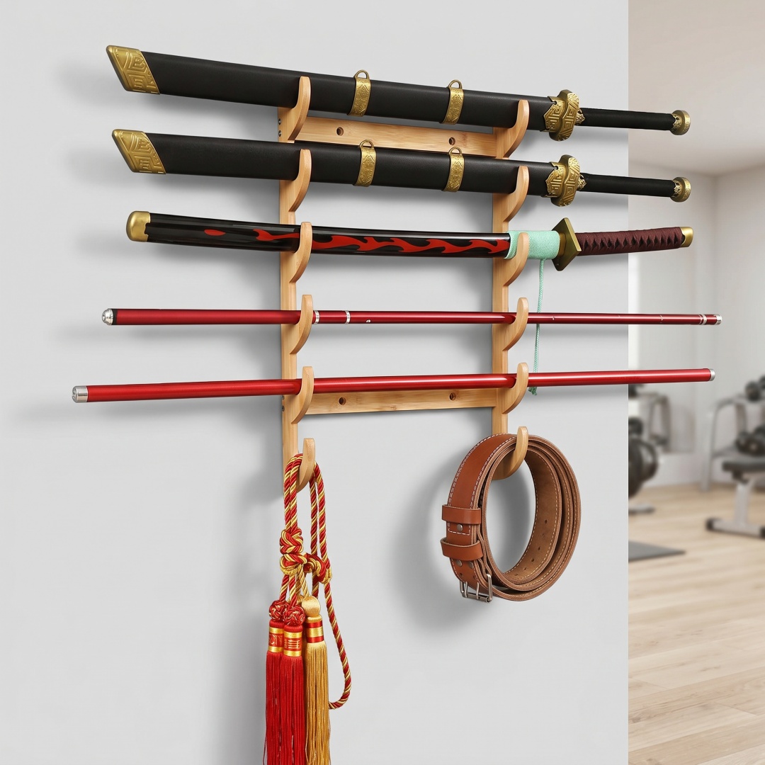 Cosplay Prop Katana - 8-lagiges Wandregal zur Schwertaufbewahrung, Anime Cosplay
