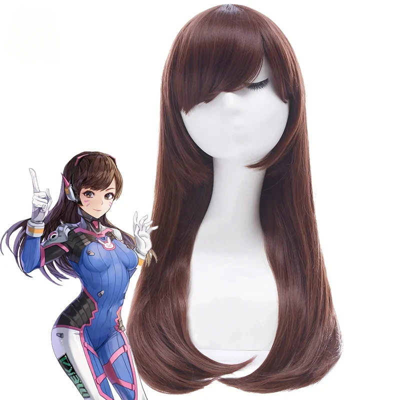 Dva Cosplay Prop - Spiel ROLECOS OW D.VA Cosplay Perücke