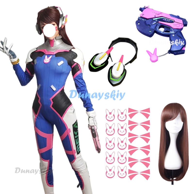 Dva Cosplay Prop - Anime Frau Overall Strumpfhose dva Cosplay
