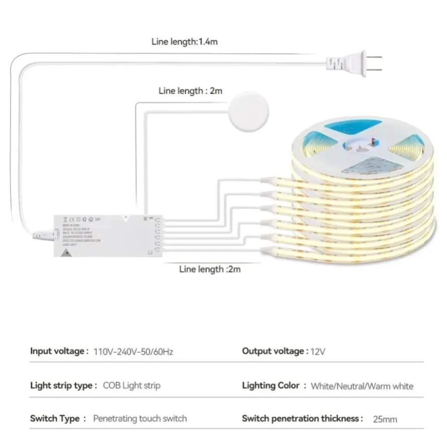 Synchronisierbare Schrankbeleu – Led El Wire Bewertung und Preis