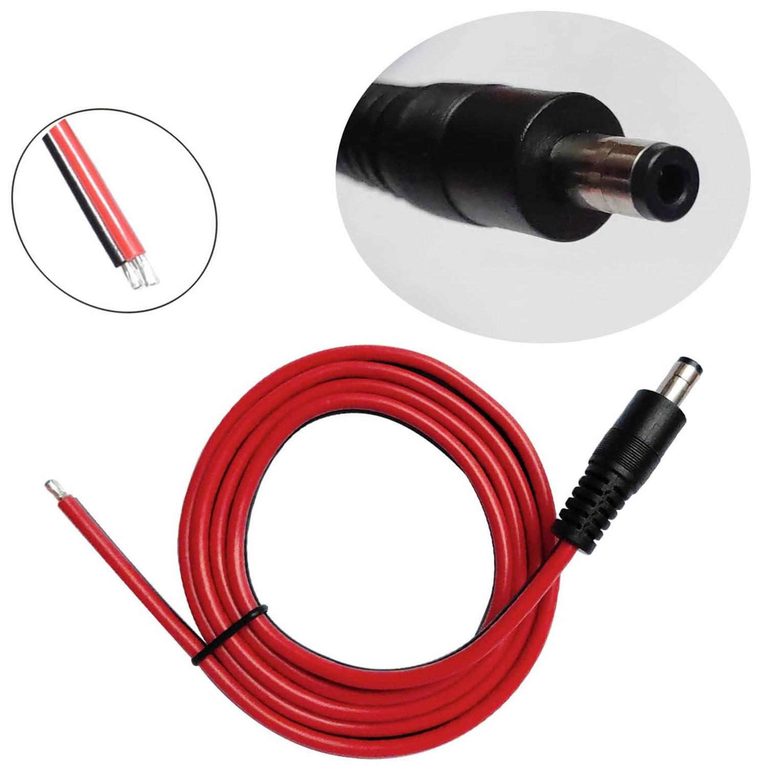 1 Stück 14AWG DC-Stromversorgu – Led El Wire Bewertung und Preis