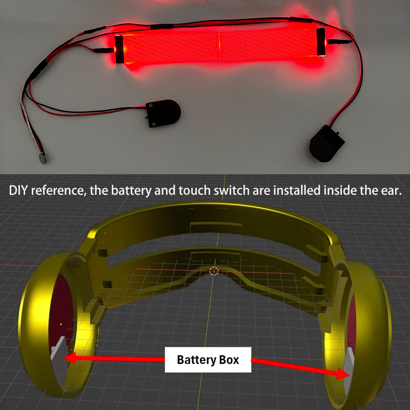 Rote flexible biegsame DIY LED – Cosplay Prop Kit Bewertung und Preis