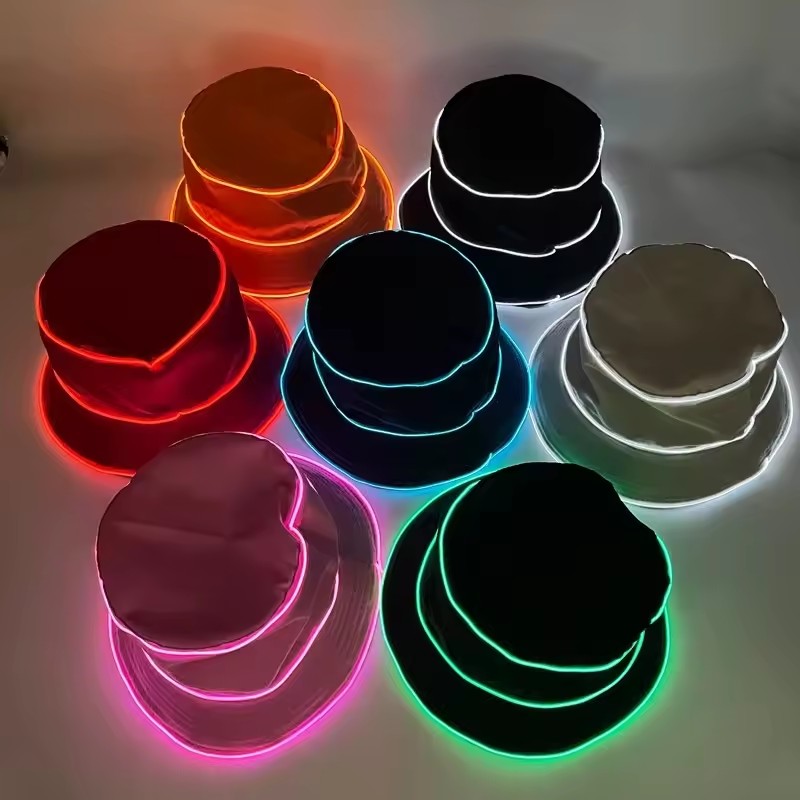 Einfarbige LED-Strandmütze, le – Led El Wire Bewertung und Preis