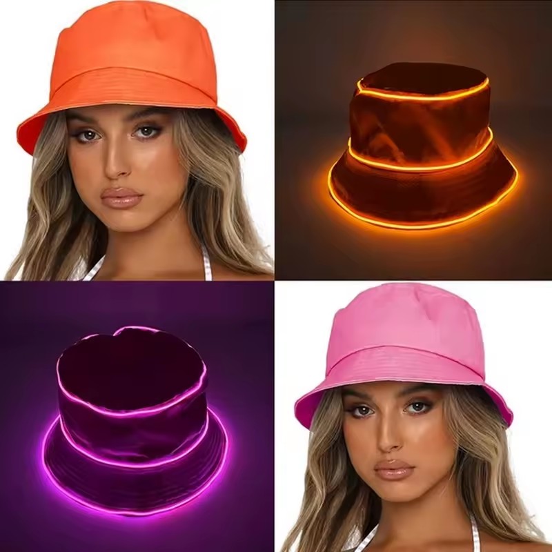 Einfarbige LED-Strandmütze, le – Led El Wire Bewertung und Preis