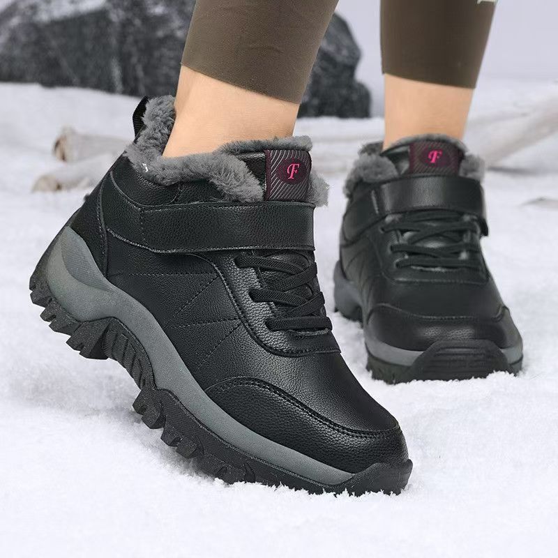 Damen Leder Große Größe Knöche – Velcro Hook Loop Bewertung und Preis