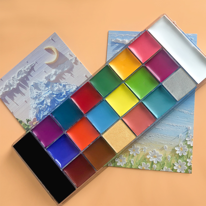 20 Farben Gesicht Körper Ölgem – Cosplay Prop Paint Bewertung und Preis