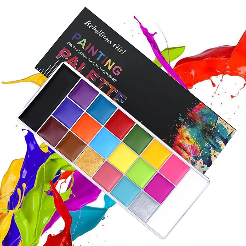 20 Farben Gesicht Körper Ölgem – Cosplay Prop Paint Bewertung und Preis